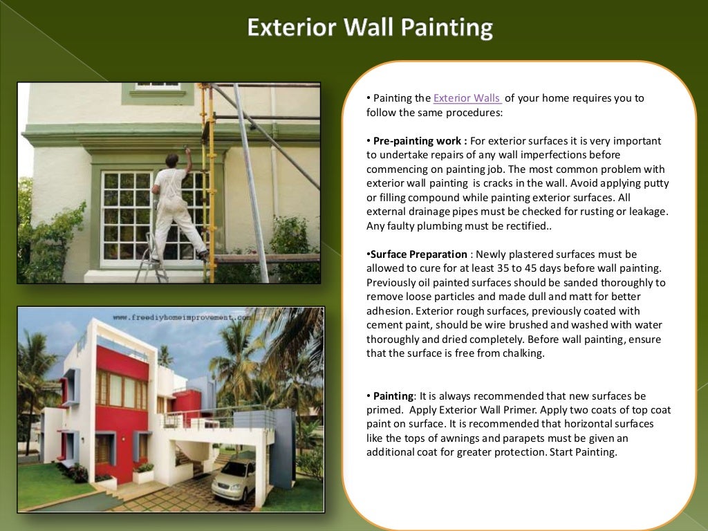 Home Painting Guide, Interior & Exterior Wall Painting
