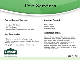 Home Pest Control Company Profile | PPT