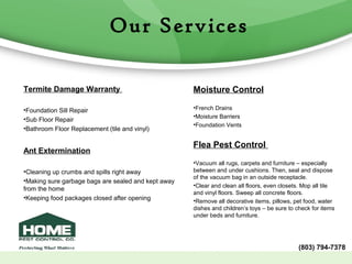 Home Pest Control Company Profile