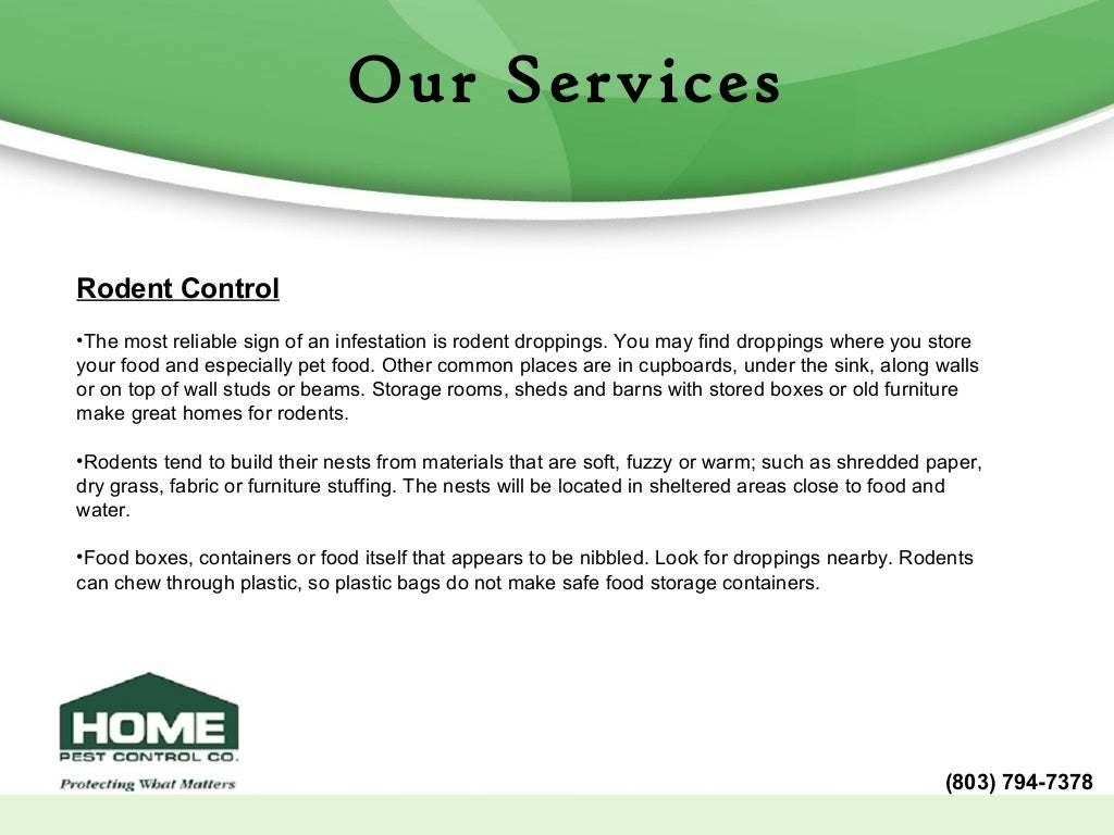 Home Pest Control Company Profile