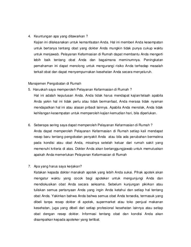 Home Care Farmasi Adalah