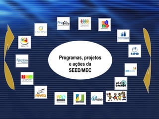Programas, projetos e ações da SEED/MEC 