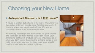 Types of Real Estate Agents
 Sellers Agent

 The Sellers Agent works solely for
 the seller.

 Buyers Agent

 The Buyers Agent works solely for
 the buyer.
 