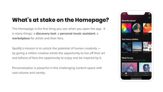 Homepage Personalization at Spotify | PDF