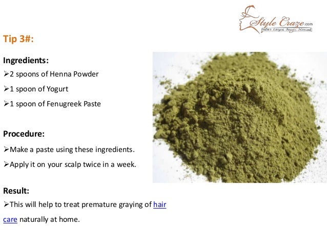 Home Remedies For Gray Hair