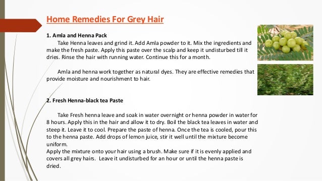 Home Remedies For Grey Hair