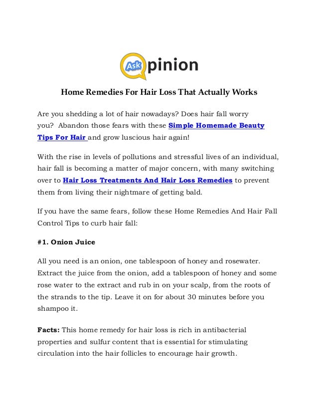 How To Prevent Hair Loss Using Home Remedies