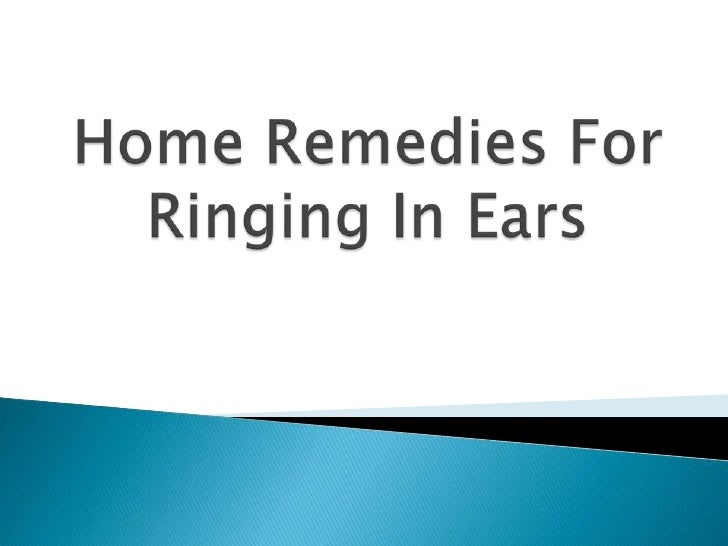 home remedies for ringing in your ears