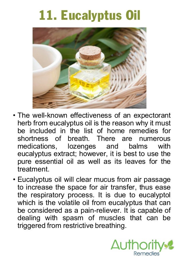 what are some home remedies for shortness of breath