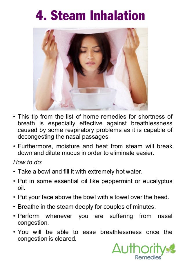 what are some home remedies for shortness of breath