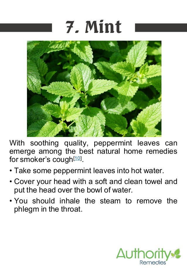 Home remedies for smoker cough