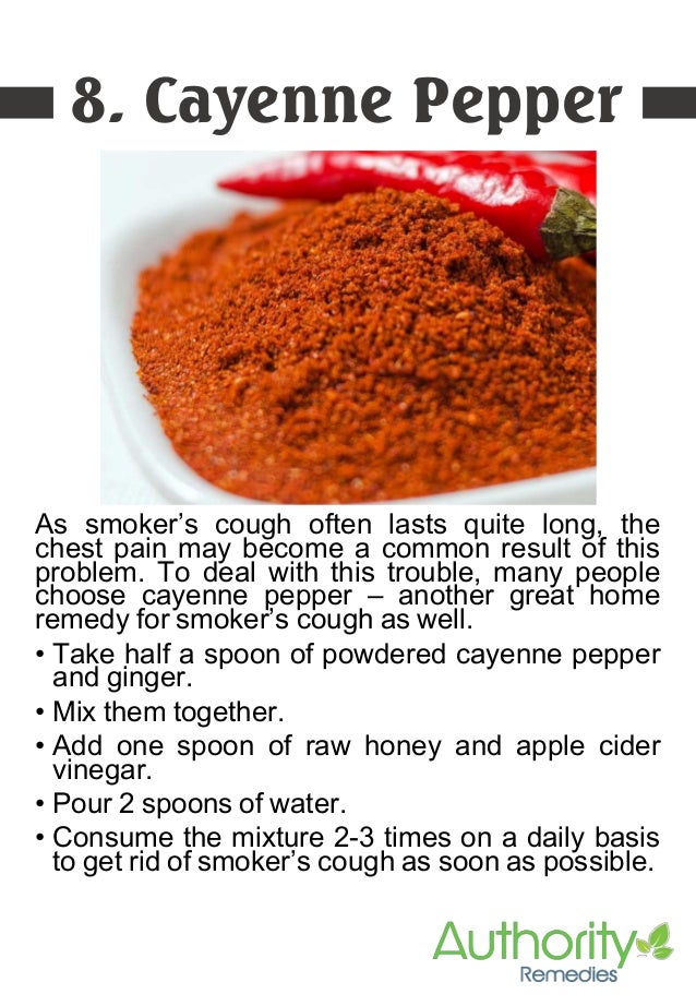 Home remedies for smoker cough