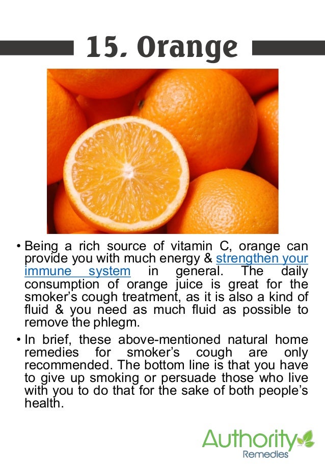 Home remedies for smoker cough