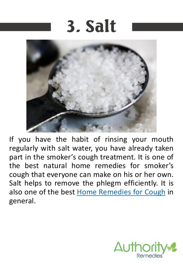 Home remedies for smoker cough