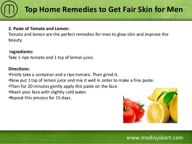 home remedies for glowing skin for men