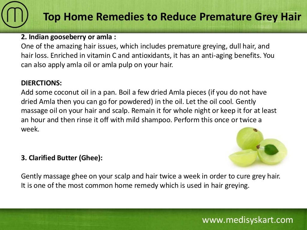 Home Remedies to Reduce Grey Hair
