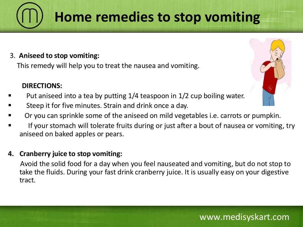 Home Remedies to Stop Vomiting