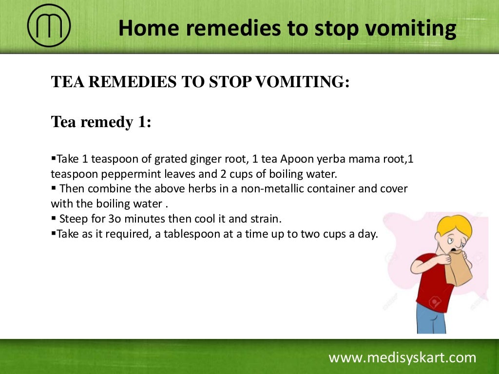 Home Remedies to Stop Vomiting