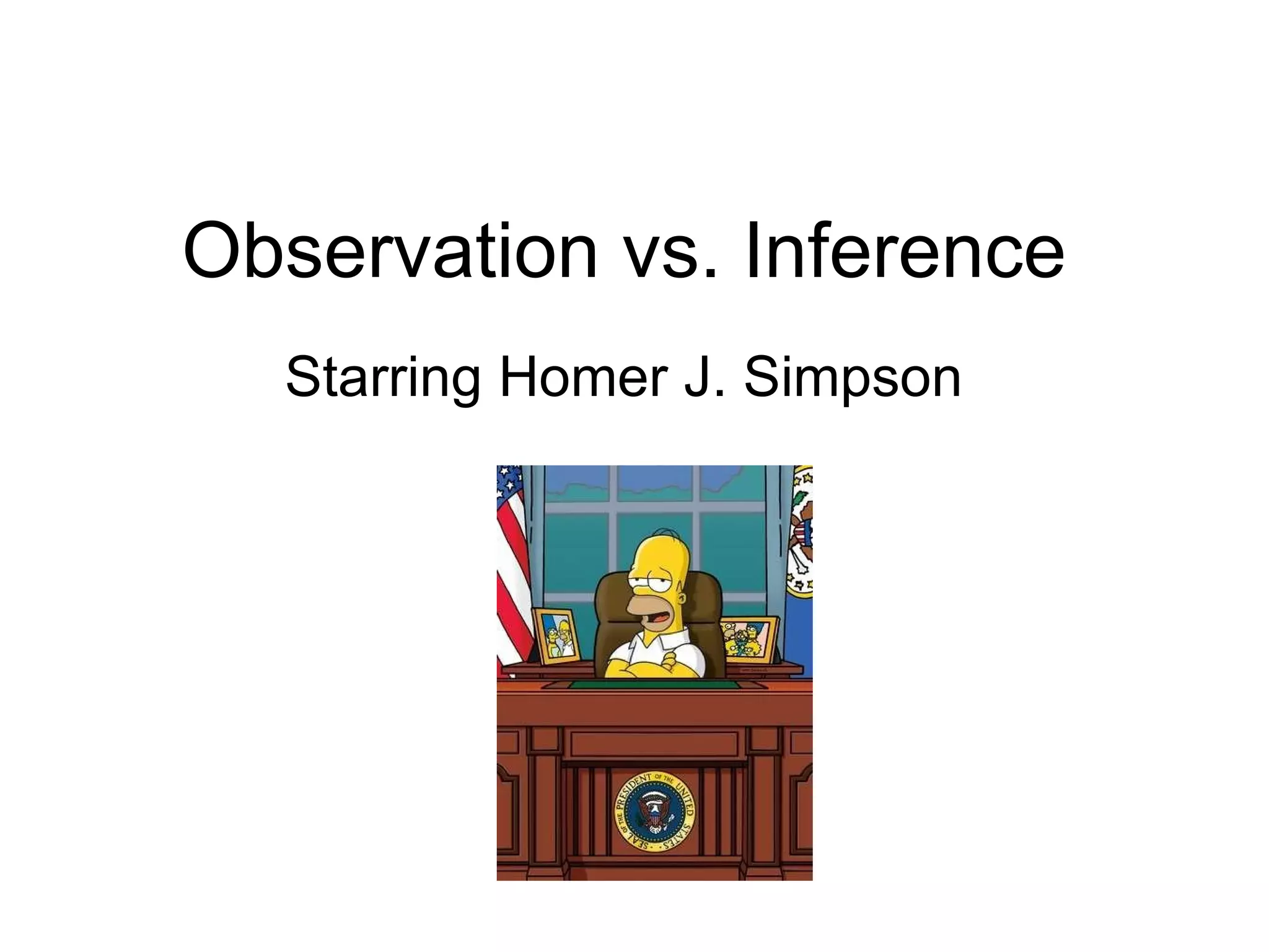 Homer simpson defines obs inf | PPT