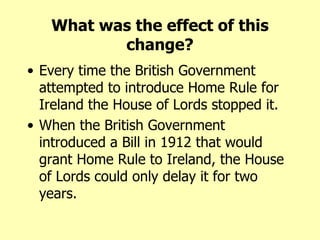 Home rule crisis PPT