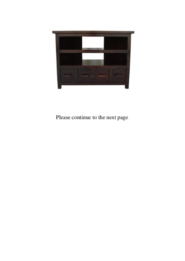 Homescapes Tall Corner Tv Unit Stand Walnut Shade 100 Mango Wood Man