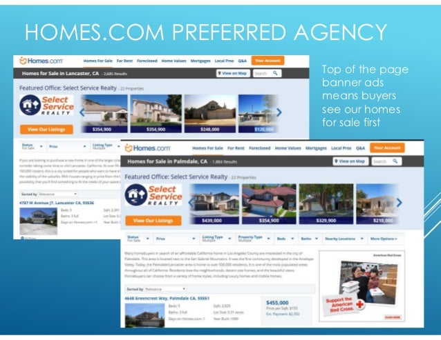 Homes Com Banner Ad Example