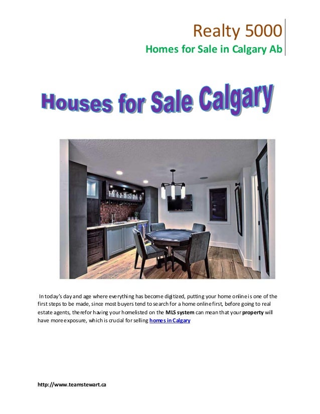 Homes for sale in calgary ab