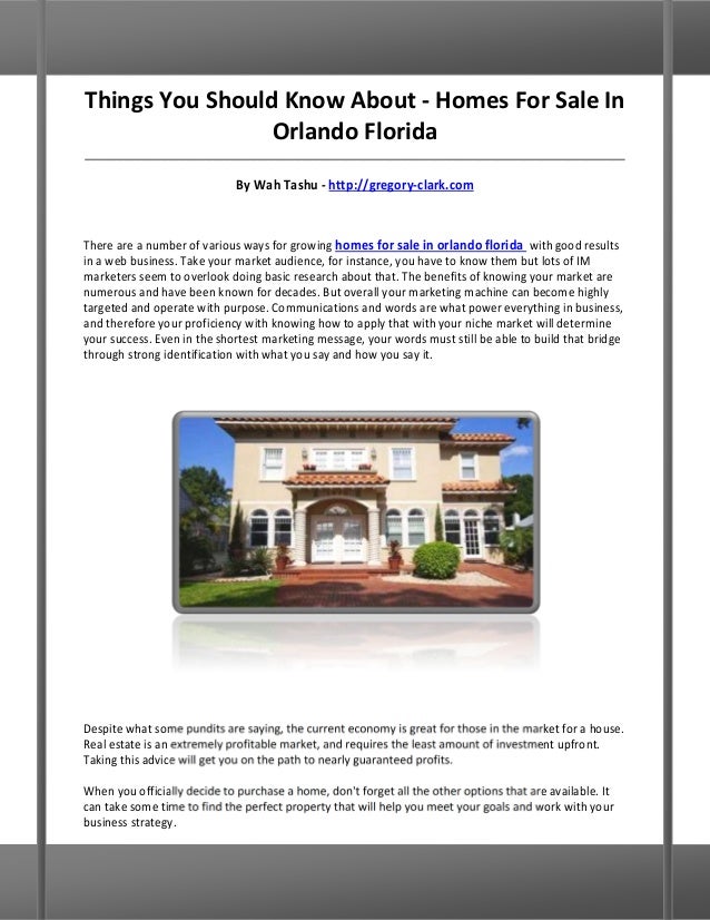 Homes for sale in orlando florida
