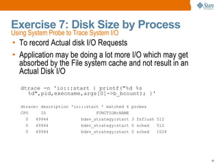 Solaris DTrace, An Introduction | PDF