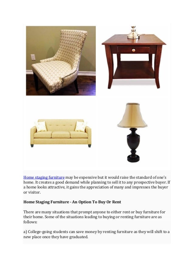 Home Staging Furniture