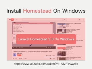 Install Homestead On Windows
https://www.youtube.com/watch?v=-73VP4AW2ec
Laravel Homestead 2.0 On Windows
 