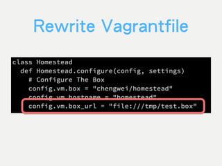 Rewrite Vagrantfile
 
