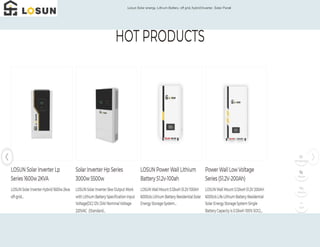 Efficient Home Storage Battery Solutions | Losun Smart Technology