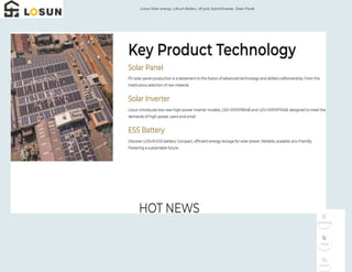 Efficient Home Storage Battery Solutions | Losun Smart Technology