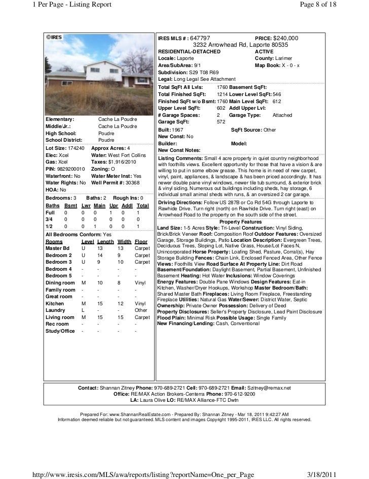 Homes with Land in Larimer County w/ No HOA Under 300,000