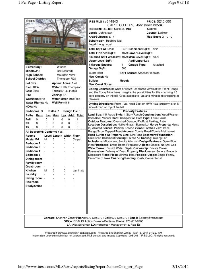 Homes with Land in Larimer County w/ No HOA Under 300,000