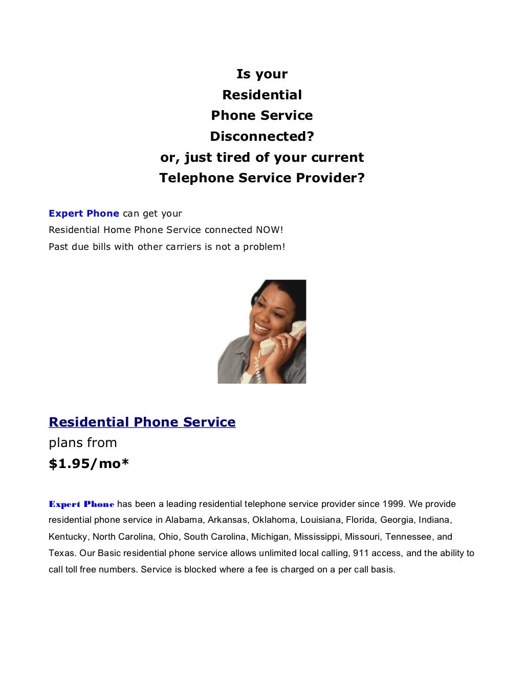 Home Phone Service Providers