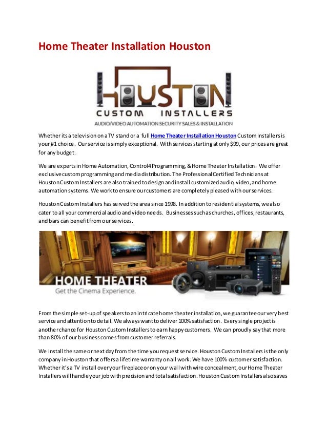 best home theater installation company