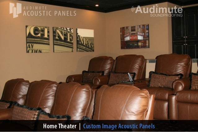 Audimuteu0027s Home Theater Wall Decor. Home Theater | Custom Image Acoustic Panels ...