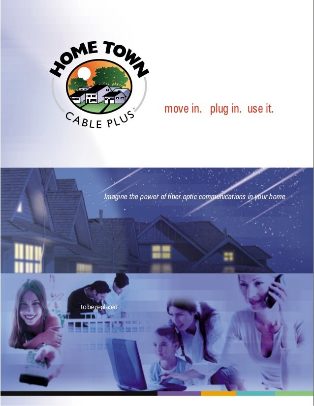 Portfolio of work HomeTown Cable Plus video, brochure, retail display