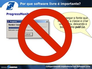 Compartilhando experiências em software livre