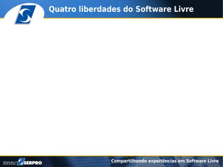 Compartilhando experiências em software livre