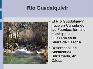 Río Guadalquivir ,[object Object],[object Object]