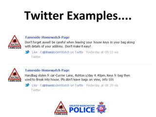 Home Watch schemes and social media