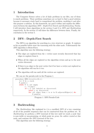 Backtracking vs. Depth-First Search