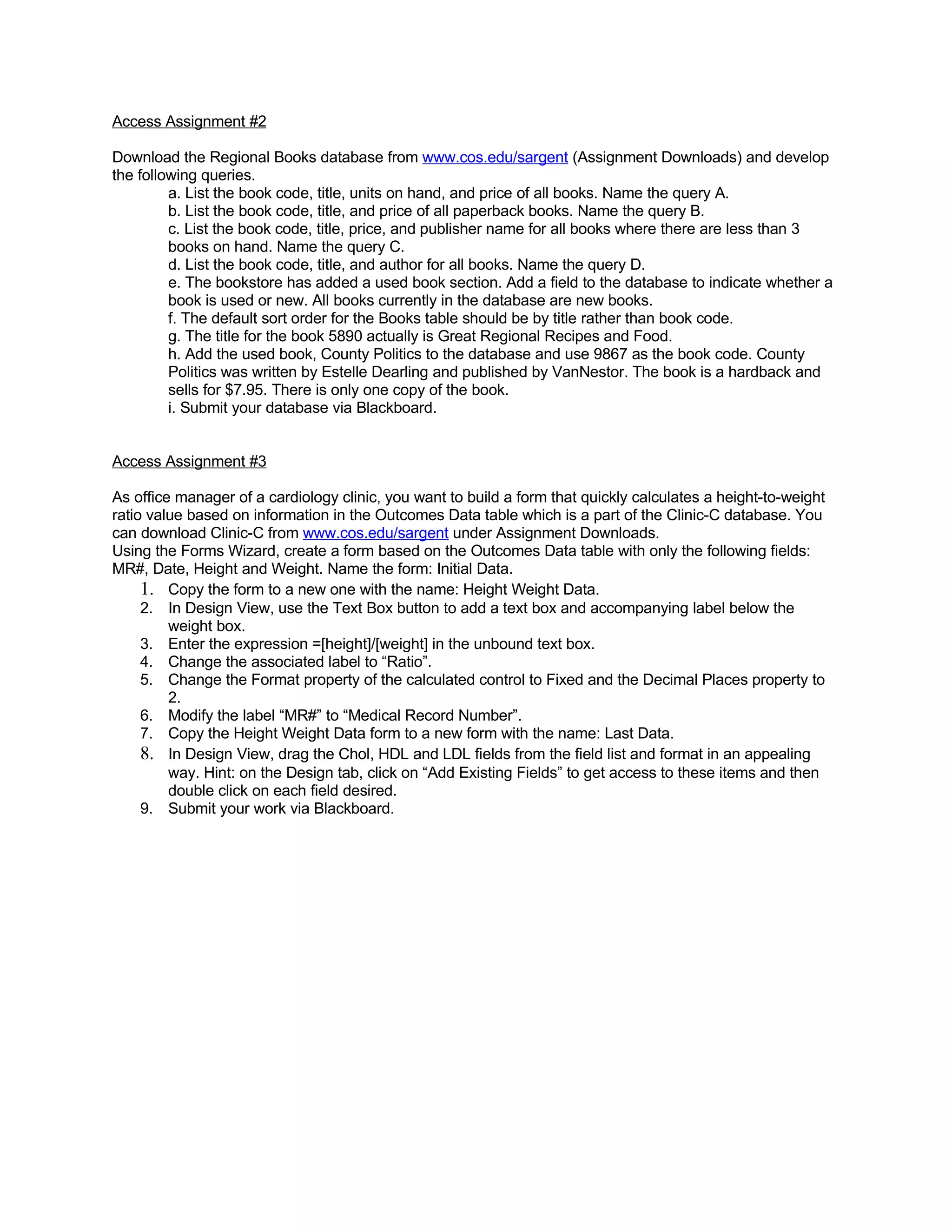 Homework   Assignments