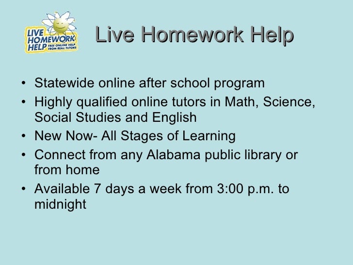 homework help live