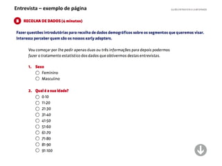 Entrevista – exemplo de página
 
