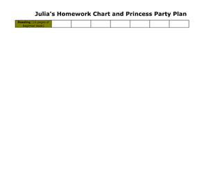 Homework Chart by Dad Gone Mad