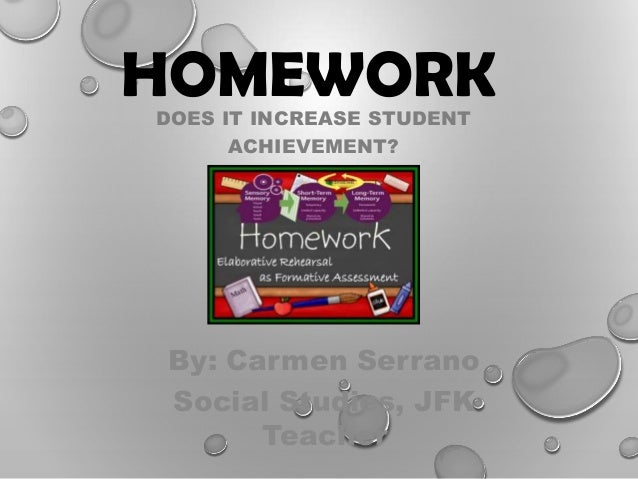 Can homework help improve academic achievement Can homework help improve academic achievement